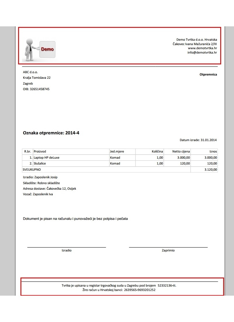 Ispis otpremnice