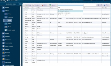 Vođenje evidencije o osobama u softCRM programu 