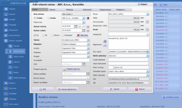 U programu se mogu kanije pregledati detalji izdanih računa