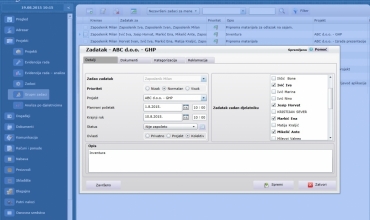 Grupni zadaci za više djelatnika u programu