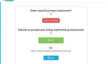 Program za izdavanje računa omogućava slanje eRačuna (primjer Preuzimanja eRačuna sa eMaila)